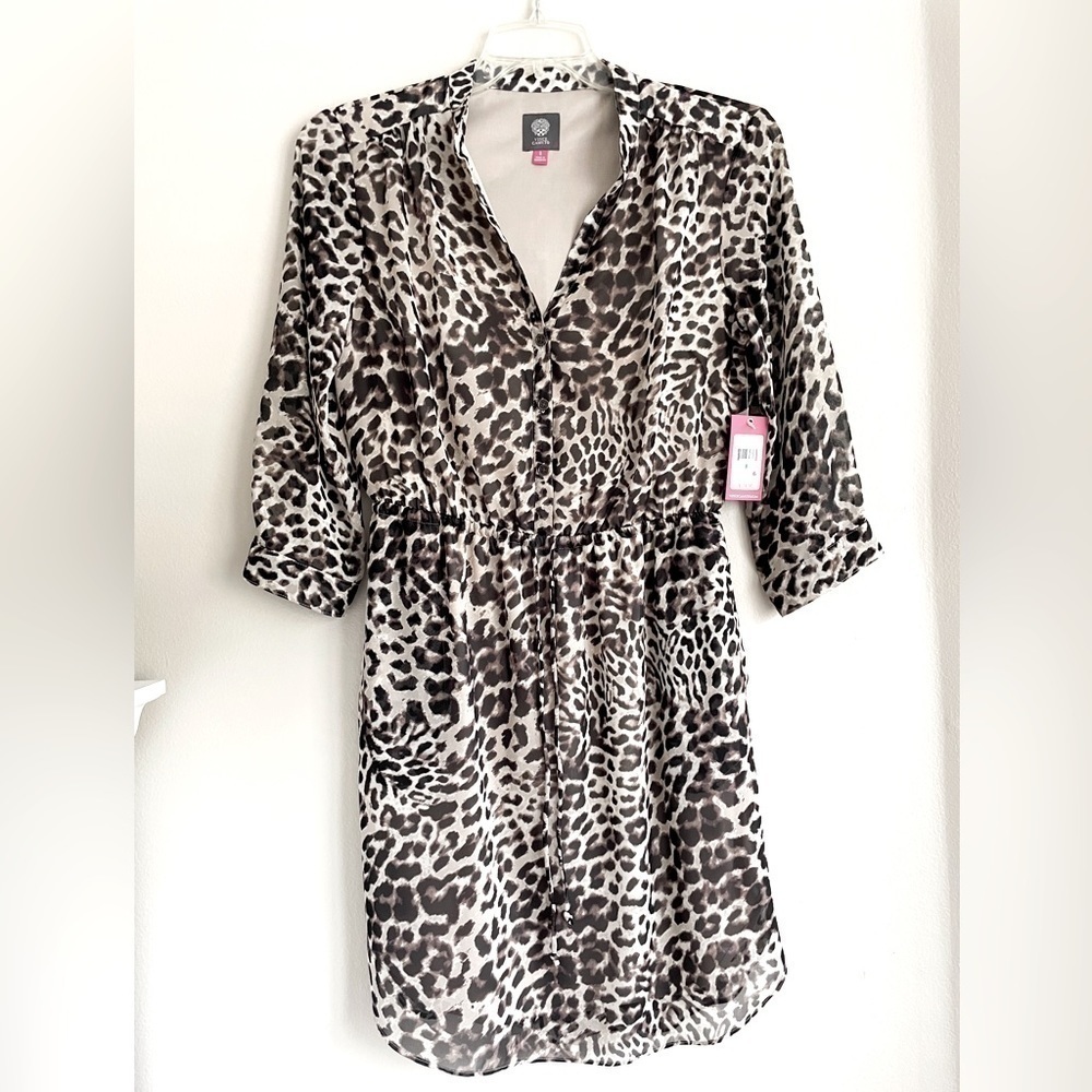 NWT Vince Camuto Leopard Print Dress Size 8